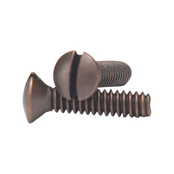 Amerelle Amertac No. 6 X 3/4 in. L Slotted Oval Head Standard Wallplate Screws, PK10 PSDB - main